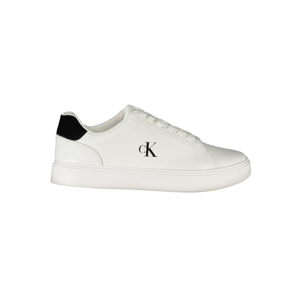 Calvin Klein Bianco Polyurethane Menn Sneaker