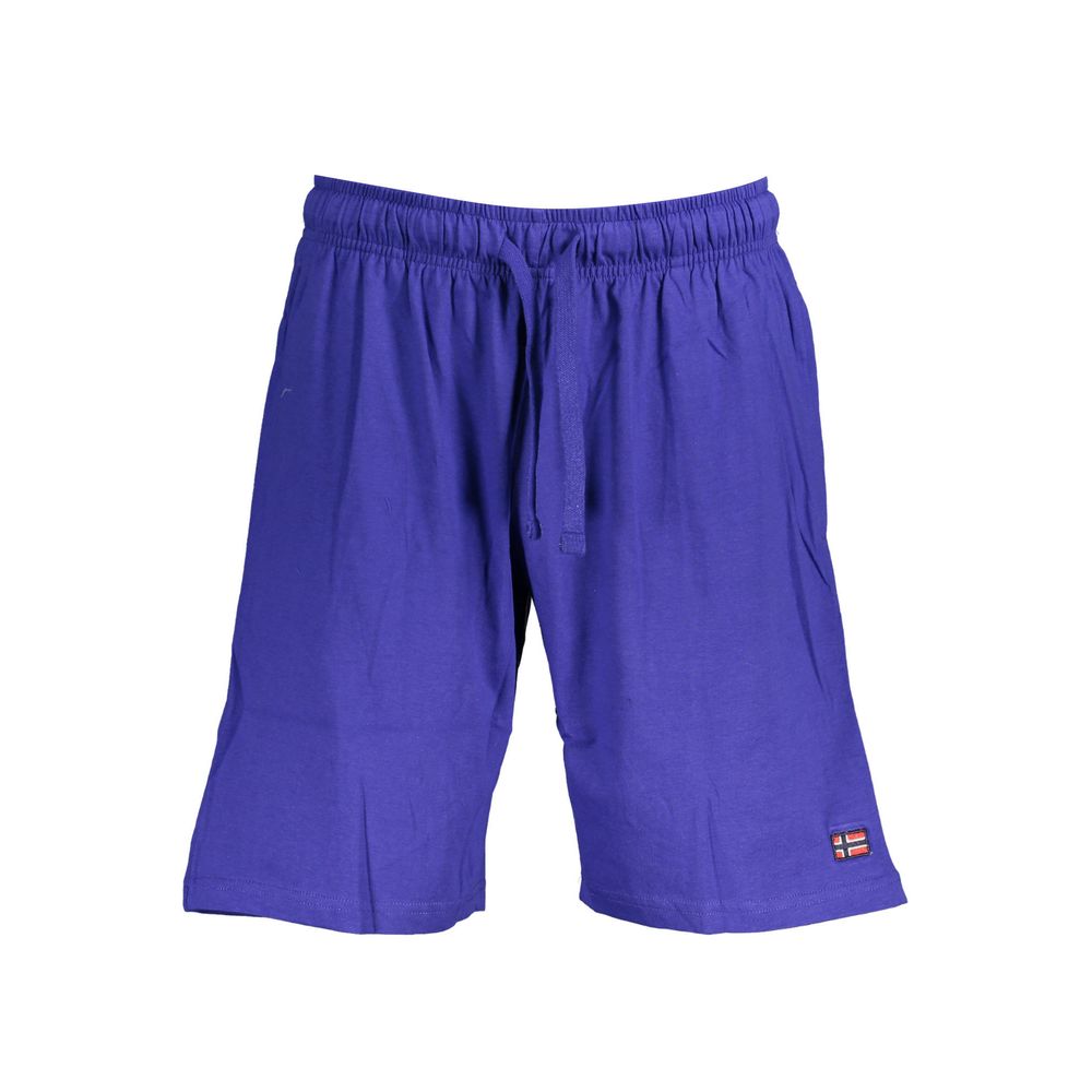 Norge 1963 Blå Bermuda-shorts i bomull for menn