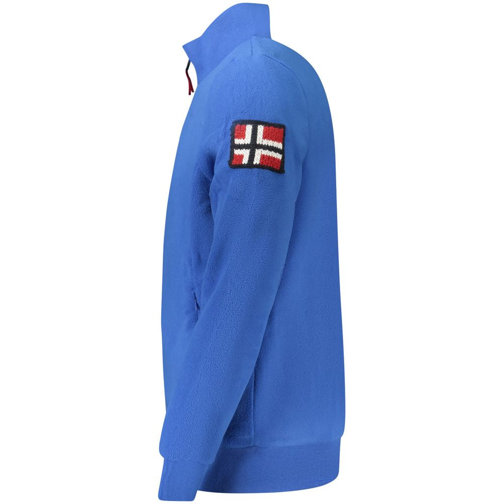Norge 1963 Blå Polyester Genser for Menn