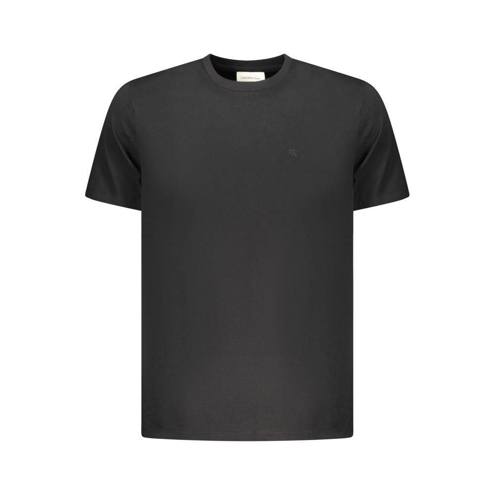 Calvin Klein svart bomulls-T-skjorte for menn