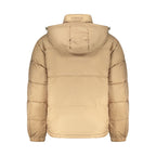 Tommy Hilfiger beige polyesterjakke for menn