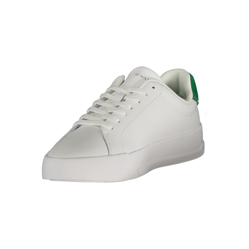 Tommy Hilfiger hvit herresneaker i polyuretan