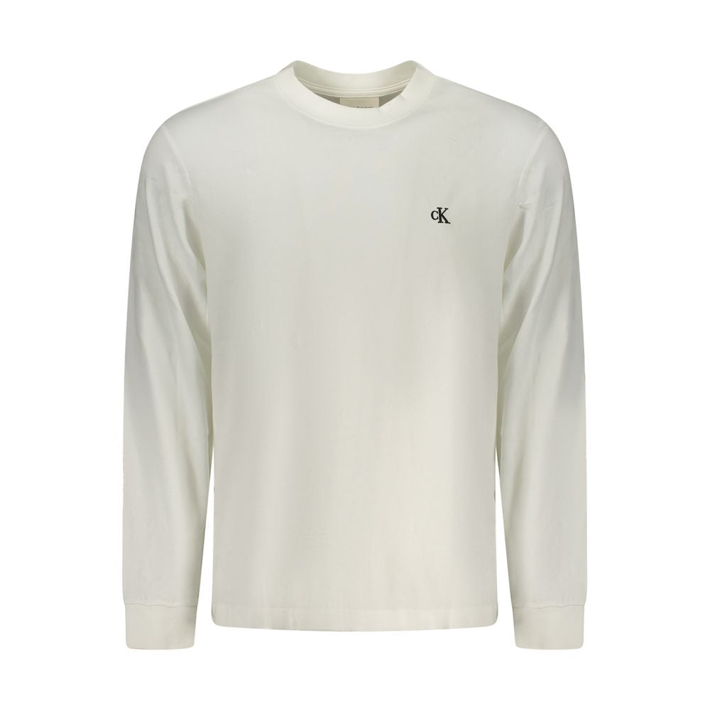 Calvin Klein hvit bomulls-T-skjorte for menn