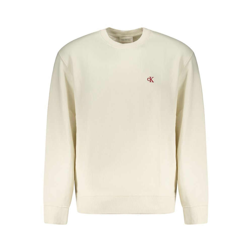 Calvin Klein hvit bomullsgenser til herre