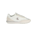 Calvin Klein hvite resirkulerte polyester herresneaker