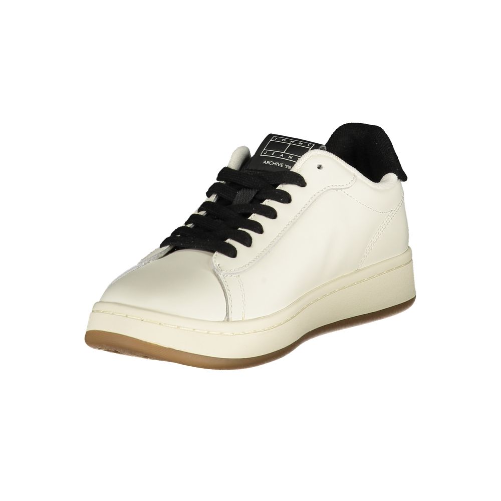 Tommy Hilfiger Hvit Polyuretan Dame Sneaker