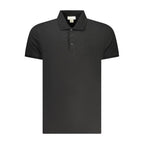 Calvin Klein svart bomullspoloskjorte for menn