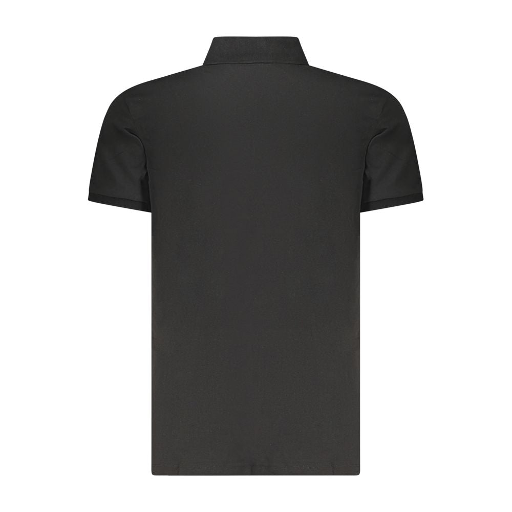 Calvin Klein svart bomullspoloskjorte for menn