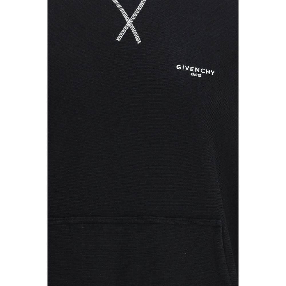 Givenchy svart bomull-hettegenser