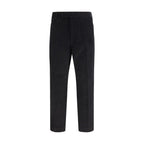 Thom Browne Svarte Chino-bukser i bomull