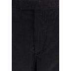 Thom Browne Svarte Chino-bukser i bomull