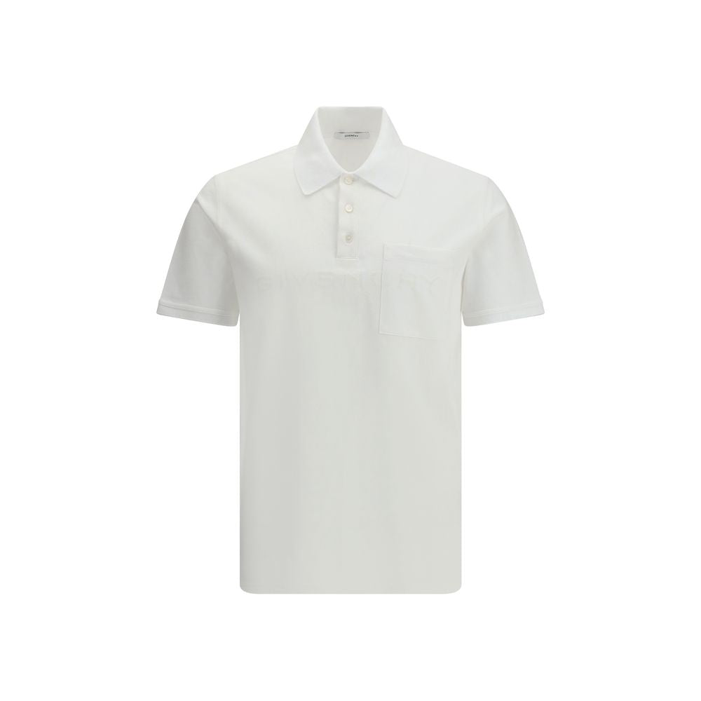 Givenchy Hvit Polo T-skjorte i Bomull