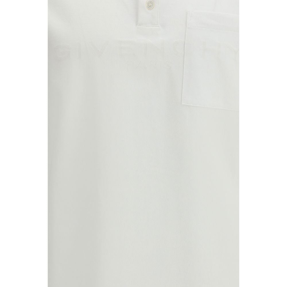 Givenchy Hvit Polo T-skjorte i Bomull