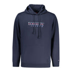 Tommy Hilfiger blå hettegenser i bomull til herre