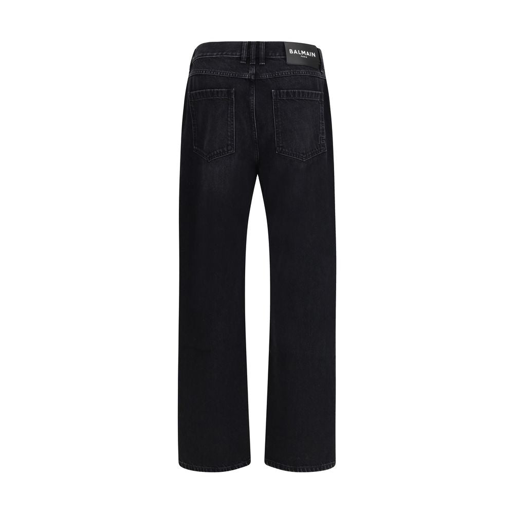 Balmain svart bomullsjeans